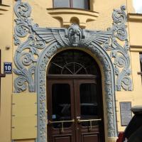 Jugendstil-Hauseingang in Riga