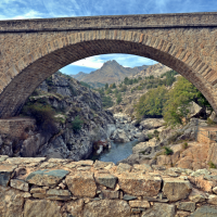 Ponte Altu near Albertacce. To Mordor there in the back...