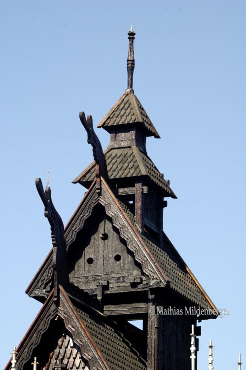 Bygdoy, Oslo, Norsk Folkemuseum, Stabkirchen-Turm